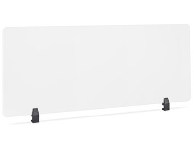 Desktop Privacy Panel - Clamp-On, 60 x 24", Black Brackets H-8873C-BL
