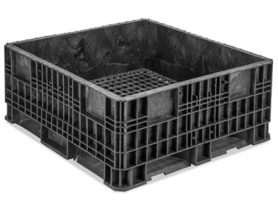 Collapsible 48”x64”x33 (28” Useable) Bulk Black Container – Used - Welter  Storage