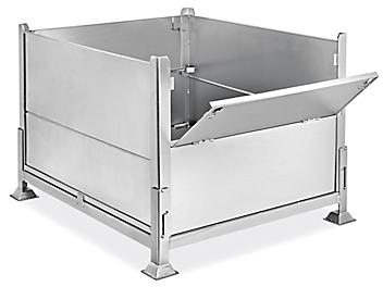 Collapsible Steel Bulk Container - 48 x 40 x 34" H-8930
