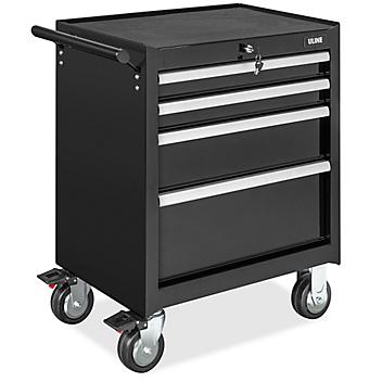 Uline Tool Cabinet - 4 Drawer, Black H-8945BL