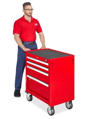 Plastic Parts Cabinet - 44 Drawer, 20 x 7 x 16, Red H-5579R - Uline