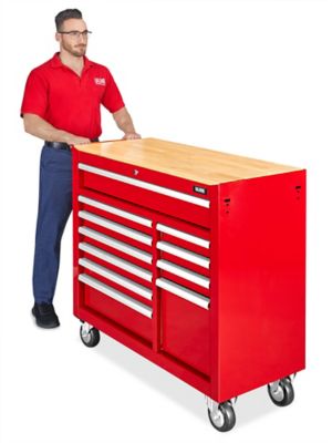 Plastic Parts Cabinet - 26 Drawer, 20 x 7 x 11, Red H-5578R - Uline