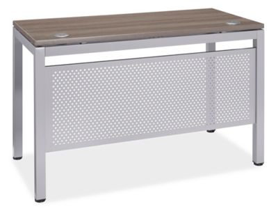 Downtown Office Workstation - 2-Person L-Desk, 120 x 72, Gray H-8248 -  Uline