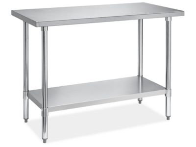 Economy Stainless Steel Worktable - 48 x 24" H-8963