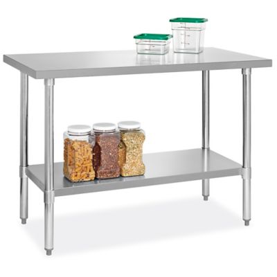 Economy Stainless Steel Worktable - 48 x 24