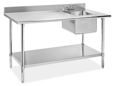 Uline stainless deals steel table