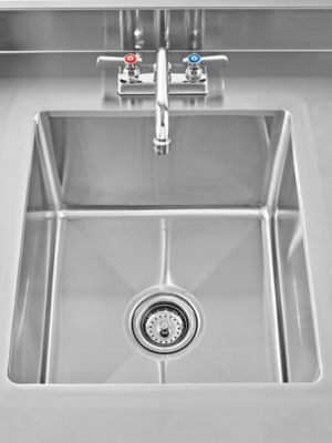 Stainless Steel Worktable with Sink - 72 x 30