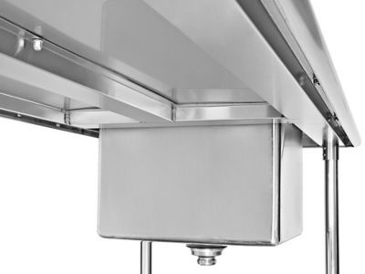 Stainless Steel Worktable with Sink - 72 x 30