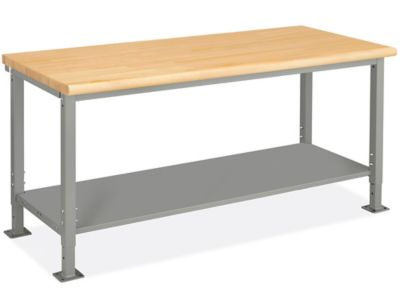 Heavy-Duty Packing Table - 72 x 30", Maple Top with Rounded Edge H-9003-MAP