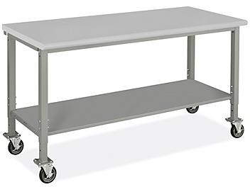 Mobile Heavy-Duty Packing Table - 72 x 30", Laminate Top H-9006-LAM