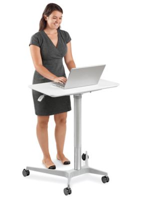 Sit stand shop desk mobile