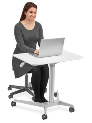 Uline stand store up desk