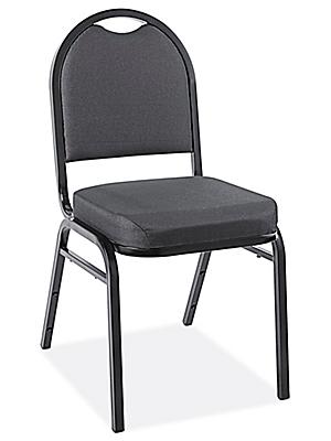 Stackable Banquet Chairs - Fabric, Black
