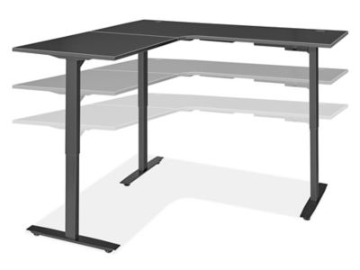 Electric Adjustable Height L-Desk - 72 x 72 x 30