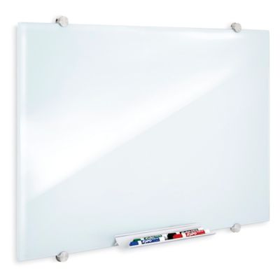 Tableau magnétique Mural Blanc 40x40 Verre F8N3