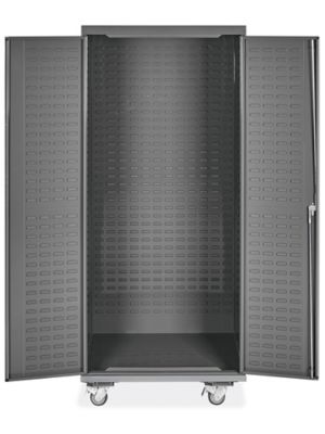 Mobile Bin Storage Cabinet - Empty, 36 x 24 x 84" H-9053