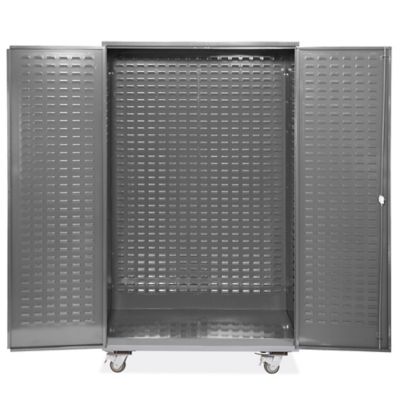Mobile Bin Storage Cabinet - Empty, 48 x 24 x 84" H-9054