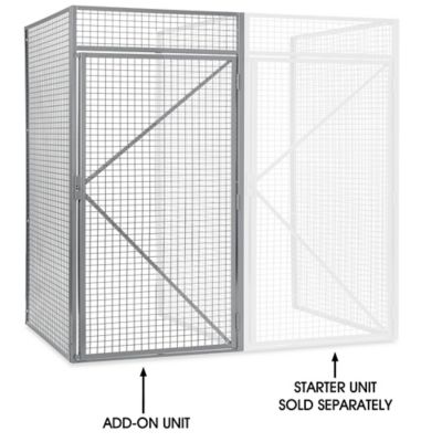 Add-On Unit for Bulk Storage Locker - Single Tier, 48 x 36" H-9058-ADD