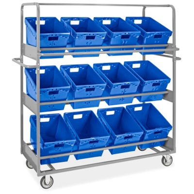 Mobile Container, Storage Tote with Wheels in Stock - ULINE