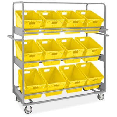 Plastic Bin Cups - 3 x 5 x 3, Yellow S-16291Y - Uline