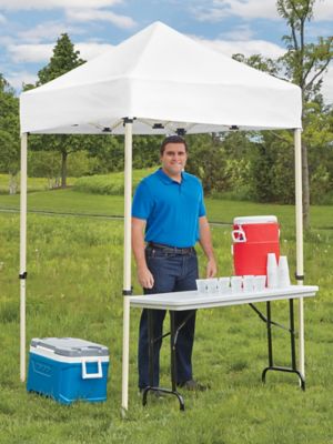 Aluminum Frame Canopy - 5 x 5', White H-9106 - ULINE