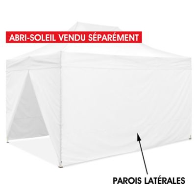 Side Walls for Instant Canopy - 10 x 15', Solid, White H-9113