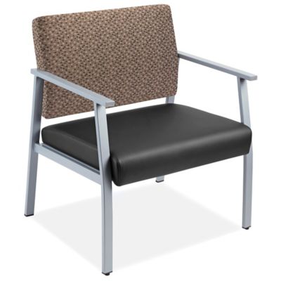 Downtown – Chaise visiteur surdimensionnée – Noir et brun