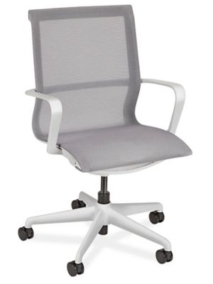 Gray mesh 2024 office chair