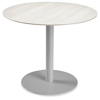 Deluxe Café Table - 36" Diameter, White Wood H-9175W