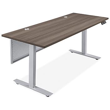 Downtown Adjustable Height Desk - 72 x 30", Gray H-9180GR