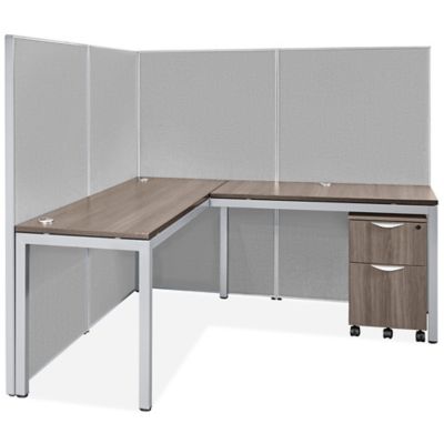 Downtown Privacy Workstation - Single Row, 1-Person, 62