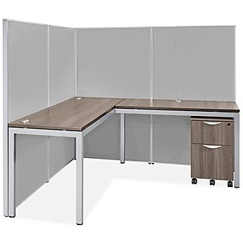 Downtown Privacy Workstation - Single Row, 1-Person, 62" Height H-9207-62