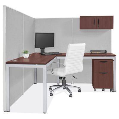 Single Row Downtown Privacy Workstation - 1-Person, 62