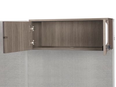 Downtown Storage Cabinet - 2-Shelf, Gray - ULINE - H-6859GR