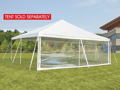 Side Wall for Event Tent - 20', Clear H-9239 - Uline