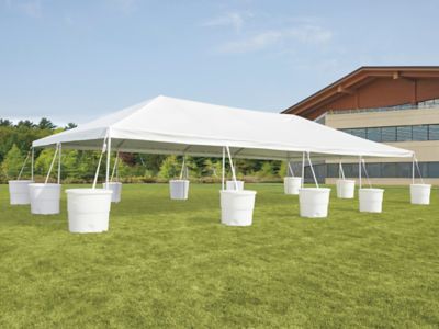 Event Tent with Barrels 20 x 40' H9248 Uline