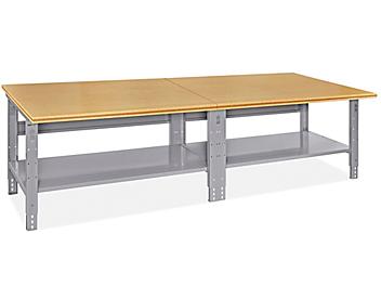 Jumbo Industrial Packing Table - 120 x 48", Composite Wood Top H-9278-WOOD
