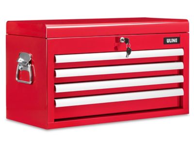 Uline Top Chest - 4 Drawer, Red