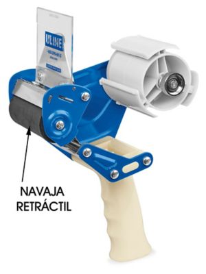 Uline Despachador de Cinta de Seguridad con Navaja Retráctil - 3" H-932