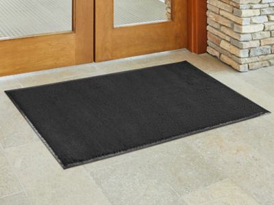 Aqua-Lock Microfiber Mat - 3 x 5', Black H-9396BL