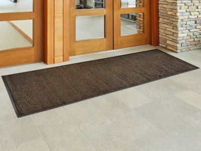 Aqua-Lock Microfiber Mat - 3 x 10', Brown/Black H-9397BR