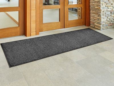 Aqua-Lock Microfiber Mat - 3 x 10', Charcoal/Black H-9397GR