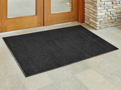 Aqua-Lock Microfiber Mat - 4 x 6', Black H-9398BL