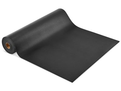 Large Rubber Equipment Mat for GYM 6'X4', 1/4 thick, Black