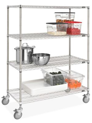 Mobile Stainless Steel Shelf Cart