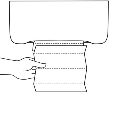 Tork® PeakServe® Mini Towel Dispenser - White H-9492W - Uline, image size:2000x2000