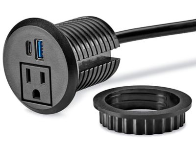 Desktop Power Center - Grommet, Black H-9496