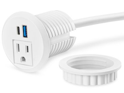 Desktop Power Center - Grommet, White H-9496W