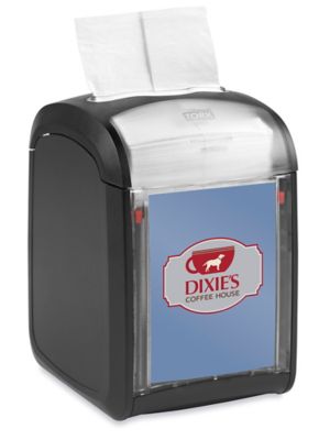 SCA Tissue 13TBS Tork® Brushed Steel Table Napkin Dispenser