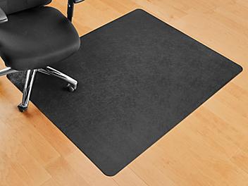 Hard Surface Chair Mat - No Lip, 46 x 60", Black H-9517